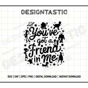 Sie haben einen Freund in mir Svg, Spielzeug Freunde Svg, Familienausflug Svg, Beste Freunde Svg, Magical Kingdom, Freundschaft, Cut File für Cricut SVG