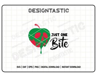 Just One Bite SVG, Evil Queen SVG, Villain Svg, Quote SVG, Tshirt Design Svg, Cut Files For Cricut, Sihouette Cut File