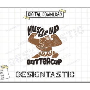File SVG Muscle Up Maui, Maui, Muscoli SVG, Palestra di Maui SVG, Muscle Up ButterCup SVG, Demi God SVG, Moana SVG, Download digitale SVG