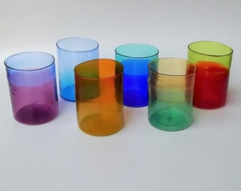 Murano glass -water glasses- set 6 glasses