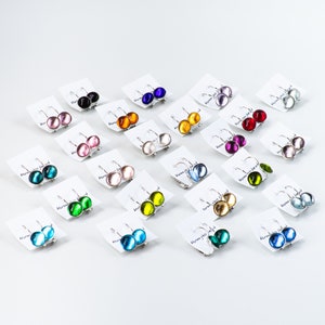 Murano glass pendant earrings
