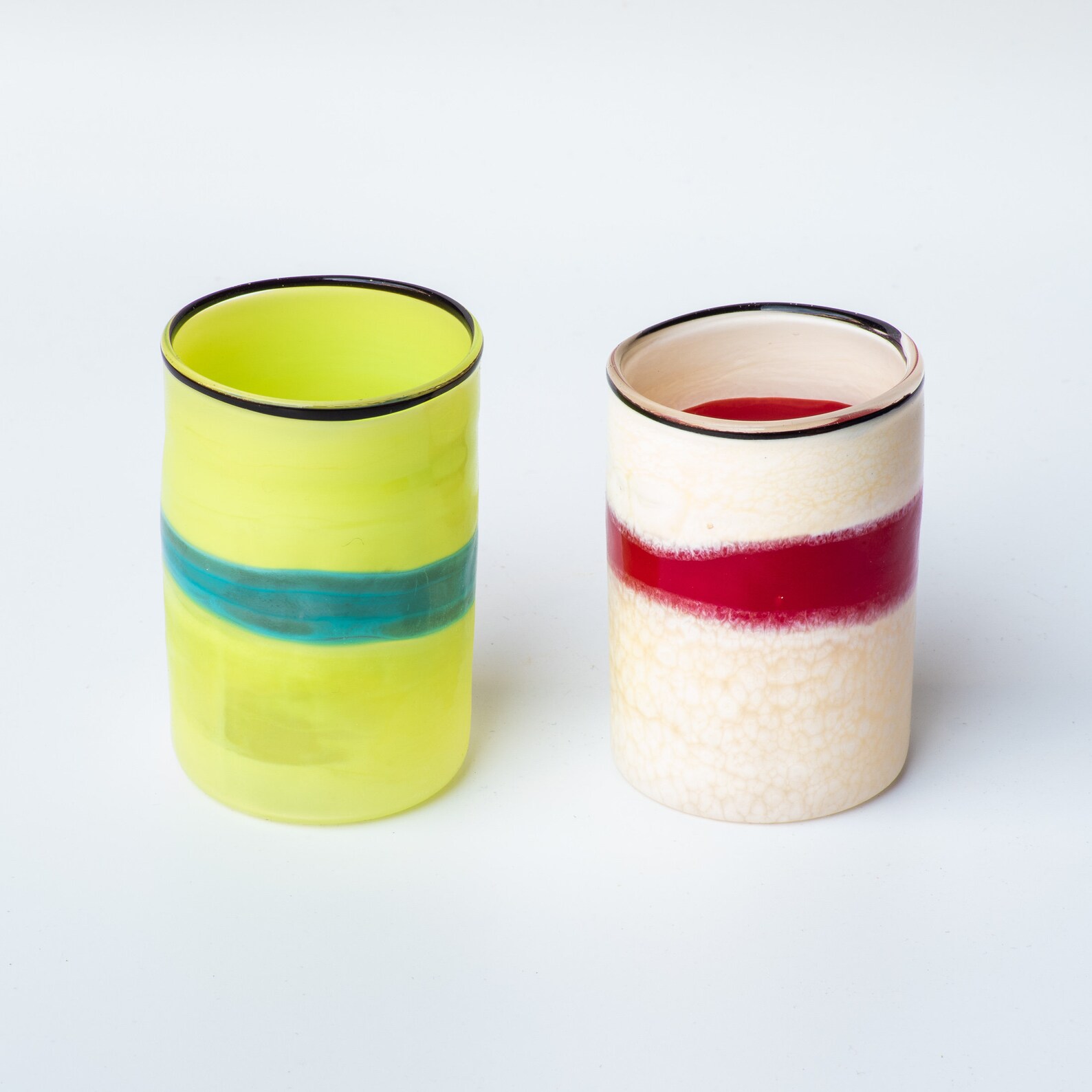 Murano glass set 6 shot glasses Etsy