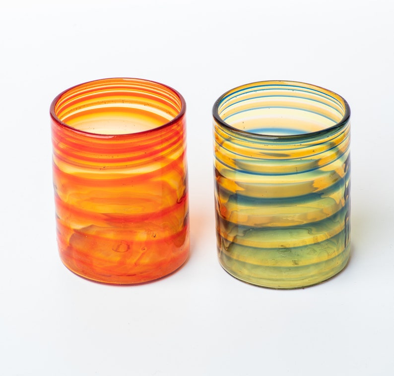 Murano Glass Set of 6 Glasses Shot Glasses Etsy