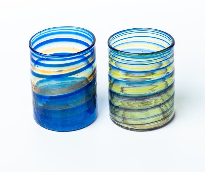 Murano Glass Set of 6 Glasses Shot Glasses Etsy