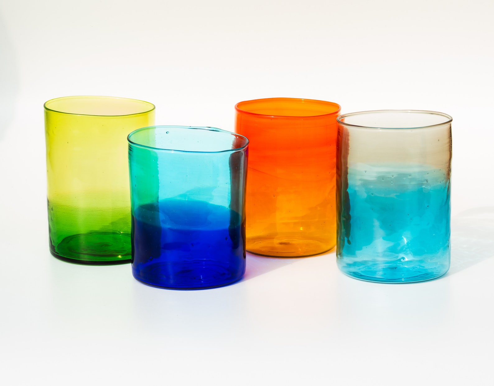 Murano Glass water Glasses set of 4 Etsy
