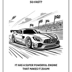 Mercedes Coloring Book for Kids and Adults