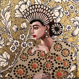 Sophia on gold flowers &quot;little&quot;