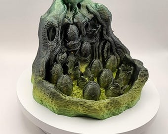 Support cône d'encens oeuf Xenomorph, éventail de science-fiction avec insert en céramique