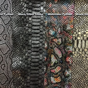 Puede incluir: Cuatro patrones diferentes de piel de serpiente: pit&oacute;n negro y plateado, serpiente negra y plateada, pit&oacute;n multicolor y serpiente negra y dorada.