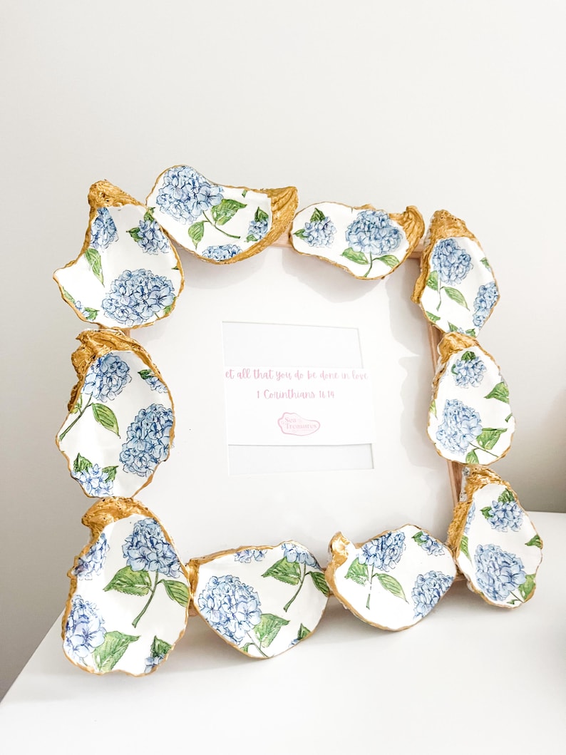 Gold Shell Picture Frame Oyster Shell Photo Frame - Etsy