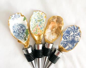 Tapón de botella de concha de ostra