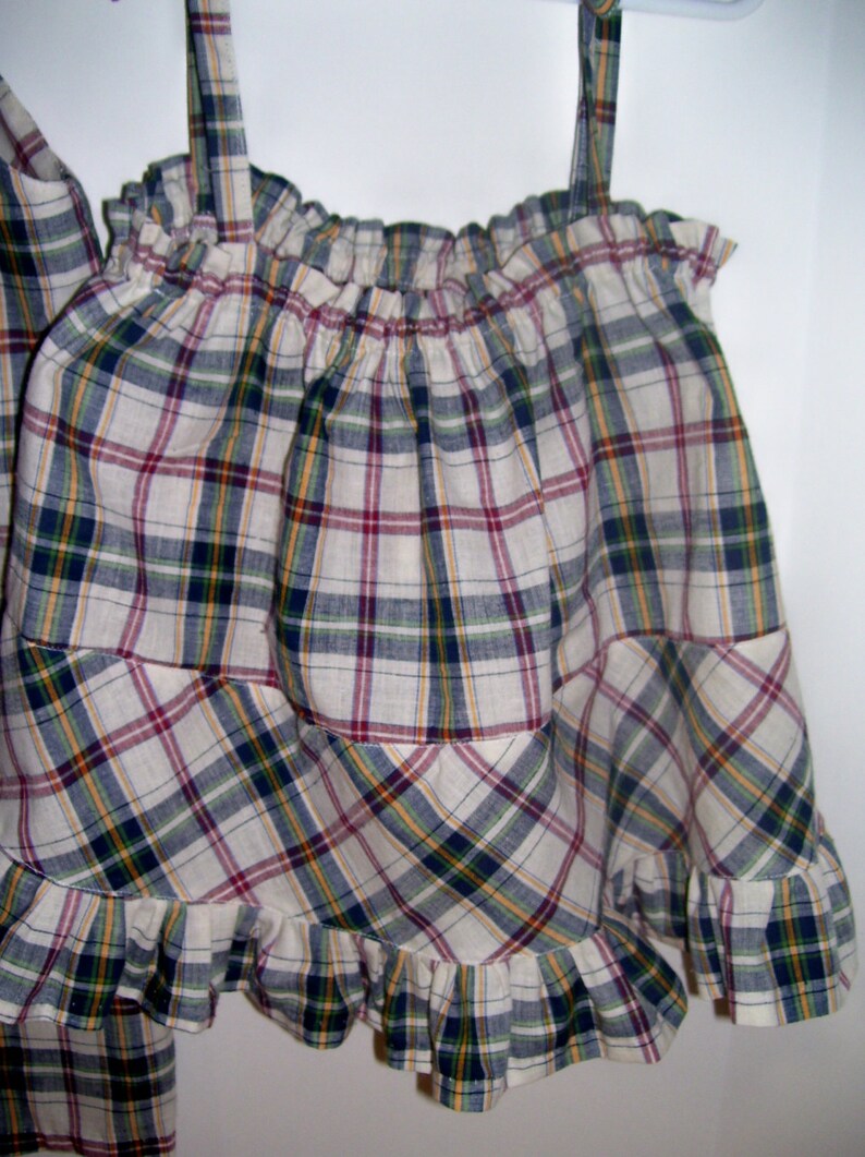 Matching Brother /& Sister Twin Madras Plaid Outfits size 1824 months free shipping