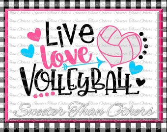 Download Love Volleyball Svg Etsy