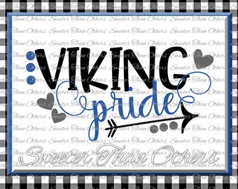 Viking Pride Svg, Football Viking, Baseball Viking, Basketball Viking, Vinyl Design SVG DXF Silhouette clipart, cut Instant Download