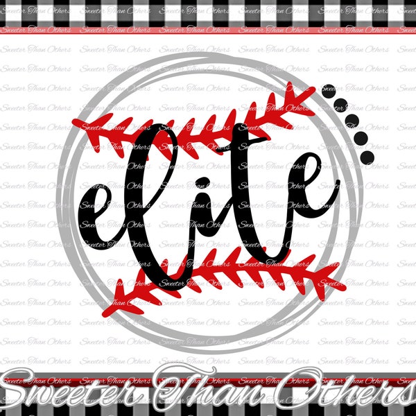 Baseball SVG, Softball Svg, Elite svg, Elite Baseball svg, Baseball cut SVG and DXF  baseball Silhouette, clipart,, cut, Instant Down