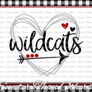 Wildcats Svg, Football Wildcat, Baseball Wildcat, Basketball Wildcat, Pride, Vinyl Design SVG DXF Silhouette clipart, cut Instant Download