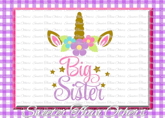 Sisters Svg Unicorn Svg Big Sister Svg Dxf Silhouette - Etsy UK