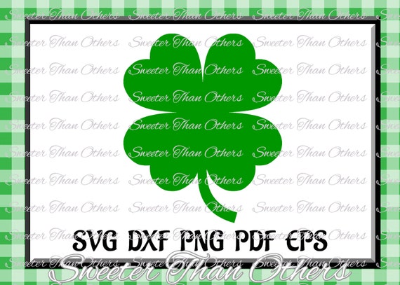 Shamrock Svg Saint Patricks Day Svg Clover Svg Four Leaf Etsy