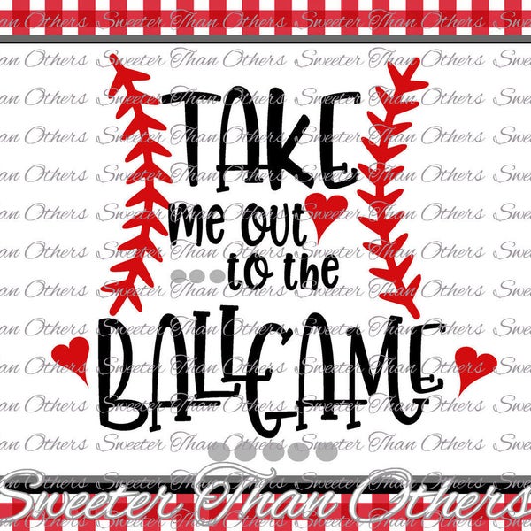 Baseball SVG love Softball htv Tshirt Design Vinyl  SVG and DXF Files, Take Me Out to the Ballgame, Silhouette, clipart,, cut, Instant Down