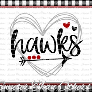 Hawks Svg, Football Hawk, Baseball Hawk, Basketball Hawk, Hawk Pride, Vinyl Design SVG DXF Silhouette clipart, cut Instant Download