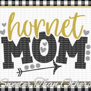 Hornet Mom Svg, Football Hornet, Baseball Hornet, Basketball Hornet, Vinyl Design, SVG, DXF Silhouette, clipart,, cut, Instant Download