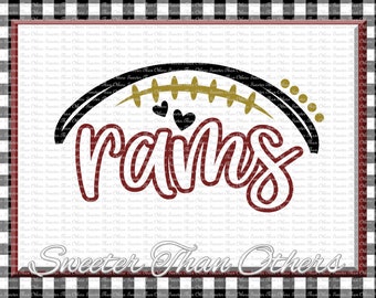 Football SVG, Rams Football Svg, football mom svg, Ram football, Vinyl Design, SVG, DXF Silhouette, clipart,, cut, Instant Download