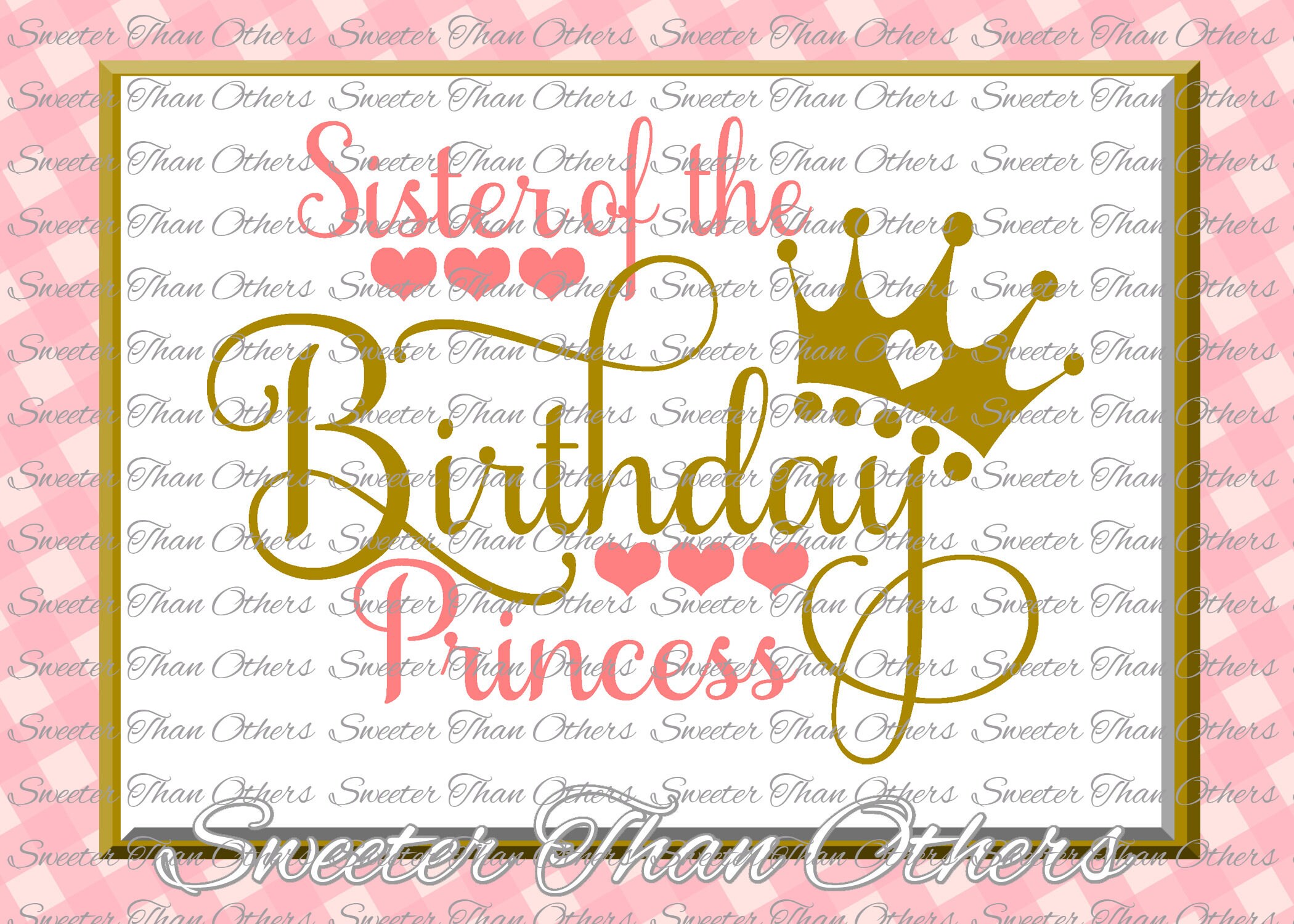 Download Birthday Princess SVG Sister of the Birthday Princess cut ...