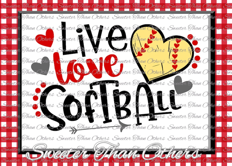 Free Free Love Softball Svg 189 SVG PNG EPS DXF File