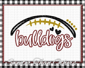 Football SVG, Bulldogs Football Svg, football mom svg, Bulldog football, Vinyl Design, SVG, DXF Silhouette, clipart,, cut, Instant Download