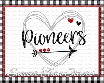Pioneers Svg, Football Pioneers, Baseball Pioneers, Basketball Pioneers, Pride Vinyl Design SVG DXF Silhouette clipart, cut Instant Download