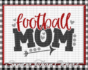 Football SVG, Football Mom Svg, Football pattern svg, Football Heart svg, SVG, DXF Silhouette, cut,  Instant Download, Football Design