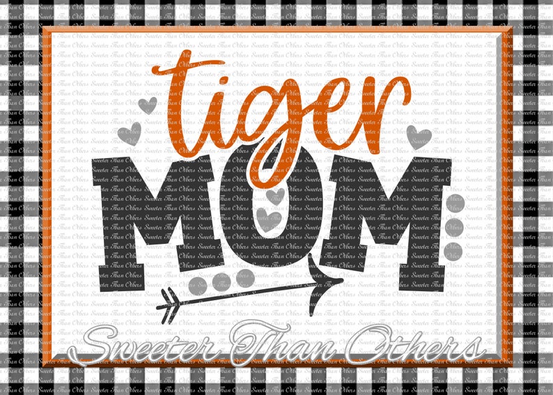 Tiger Mom Svg Football Tiger Baseball Tiger Basketball - Etsy
