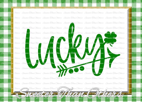 Lucky Svg Saint Patricks Day Svg Shamrock Svg St Pattys Day Etsy