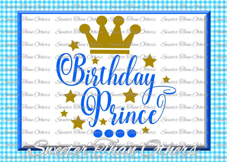 Download Birthday Prince SVG one Birthday cut file boy Dxf ...