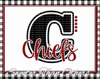 Chiefs Svg, Football Chiefs, Baseball Chiefs, Basketball Chiefs, Vinyl Design SVG DXF Silhouette clipart, cut Instant Download