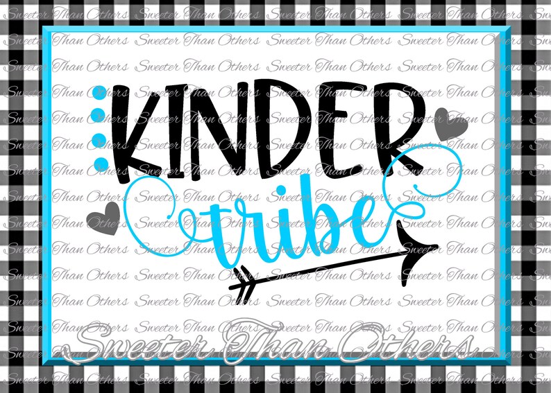 Download Teacher Svg Kinder Tribe svg Kindergarten svg Dxf | Etsy