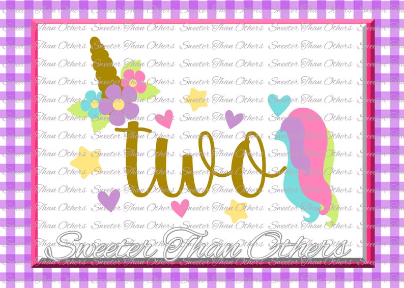 Download Second Birthday SVG Birthday Unicorn svg girl Dxf ...