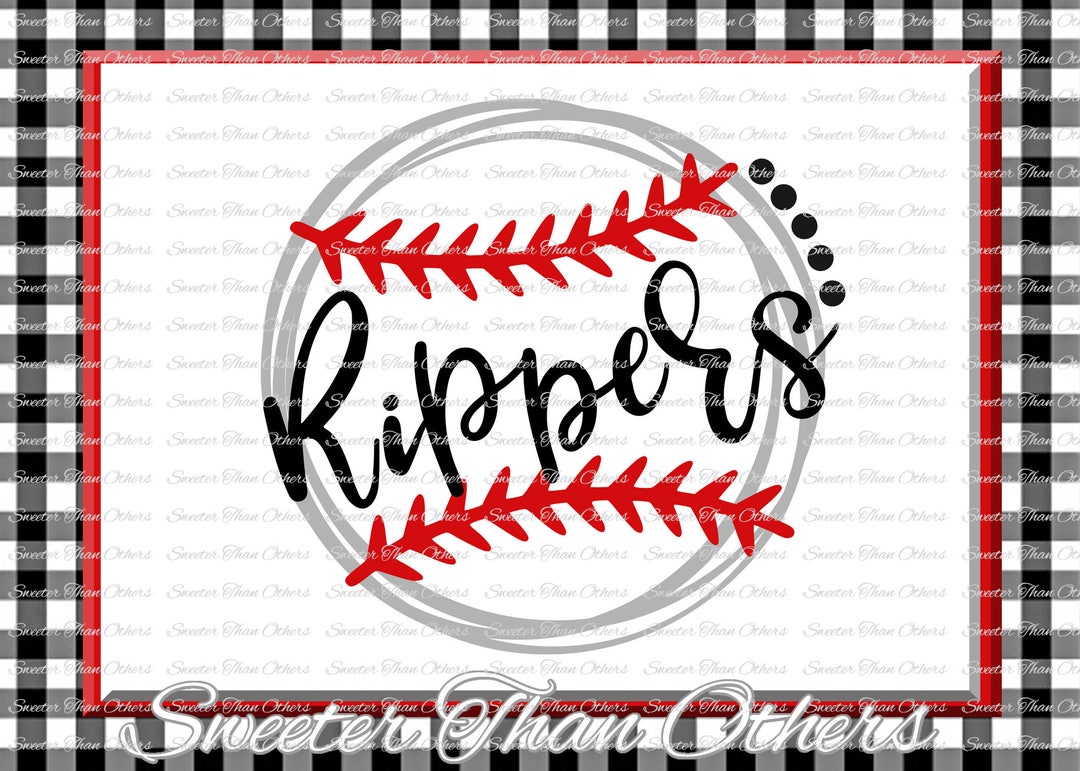 Baseball SVG, Softball Svg, Rippers Svg, Rippers Baseball Svg, Baseball Cut SVG and DXF Baseball