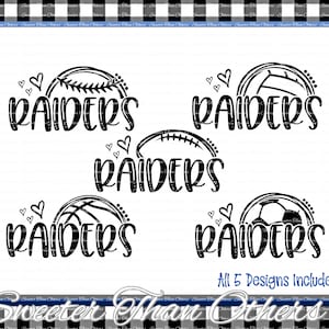 Raiders Svg, Football Raider, Baseball Raider, Basketball Raider, Pride, Raider Soccer svg, Raider Clipart, Raider mom svg, Instant Download