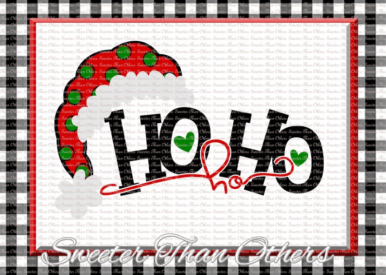 Download Ho Ho Ho Svg Christmas svg Merry Christmas svg Santa Hat ...