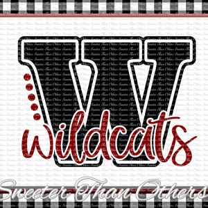 Wildcats Svg, Football Wildcat, Baseball Wildcat, Basketball Wildcat, Vinyl Design SVG DXF Silhouette clipart, cut Instant Download