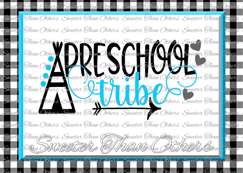 Download Teacher Svg Preschool Tribe svg Teaching svg Dxf Silhouette | Etsy