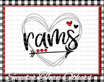 Rams Svg, Football Ram, Baseball Ram, Basketball Ram, Ram Pride, Vinyl Design SVG DXF Silhouette Cameo Cricut Instant Download