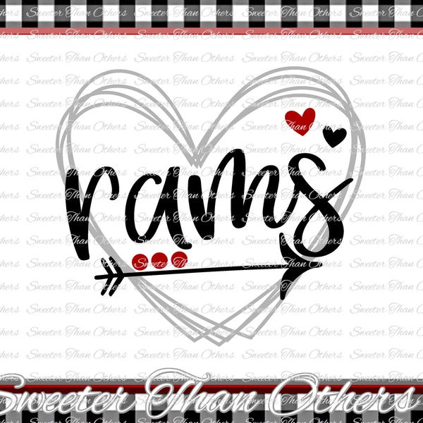 Rams Svg, Football Ram, Baseball Ram, Basketball Ram, Ram Pride, Vinyl Design SVG DXF Silhouette Cameo Cricut Instant Download