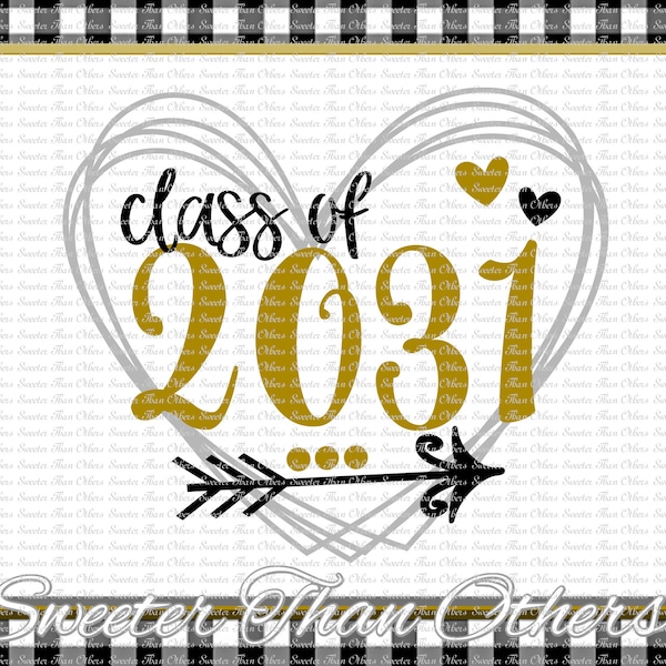 Senior SVG, Class of 2031 svg, Cut file Svg htv T shirt Design Vinyl  (SVG DXF Files)  Silhouette Studios, clipart,, cut, Instant Download