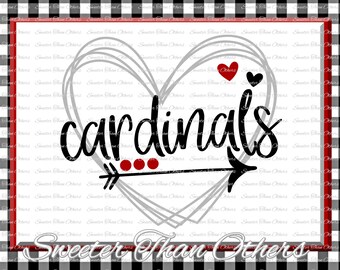 Cardinals Svg, Football Cardinal, Baseball Cardinal, Basketball Cardinal, Pride, Vinyl Design SVG DXF Silhouette clipart,, Instant Download