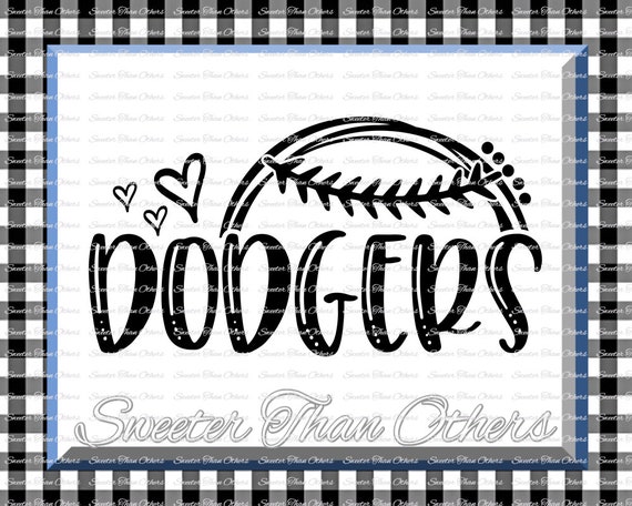 Baseball SVG Softball Svg Dodgers Svg Dodgers Baseball Svg 
