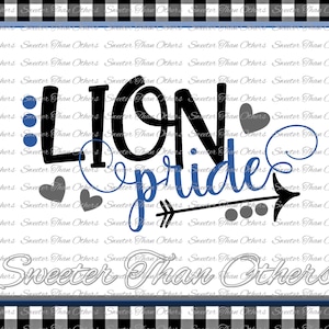 Lion Pride Svg, Football Lion, Baseball Lion, Basketball Lion, Vinyl Design SVG DXF Silhouette, clipart,, cut, Instant Download