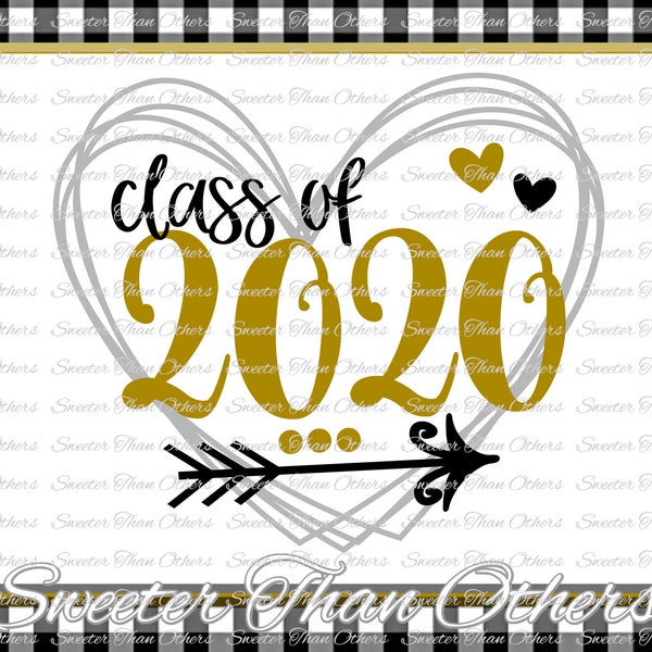 Senior SVG Class of 2020 Cut file Svg htv T shirt Design Vinyl  (SVG and DXF Files)  Silhouette Studios, clipart,, cut, Instant Download