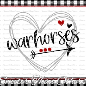 Warhorses Svg, Football Warhorse, Baseball Warhorse, Basketball Warhorse, Pride, Vinyl Design SVG Silhouette Cameo Cricut Instant Download